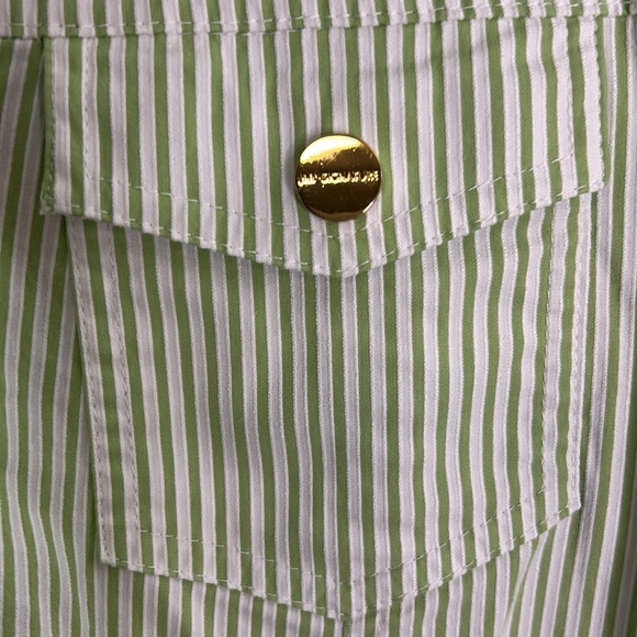 Jones New York Signature minty Green Striped Jacket size XL - Picture 2 of 8